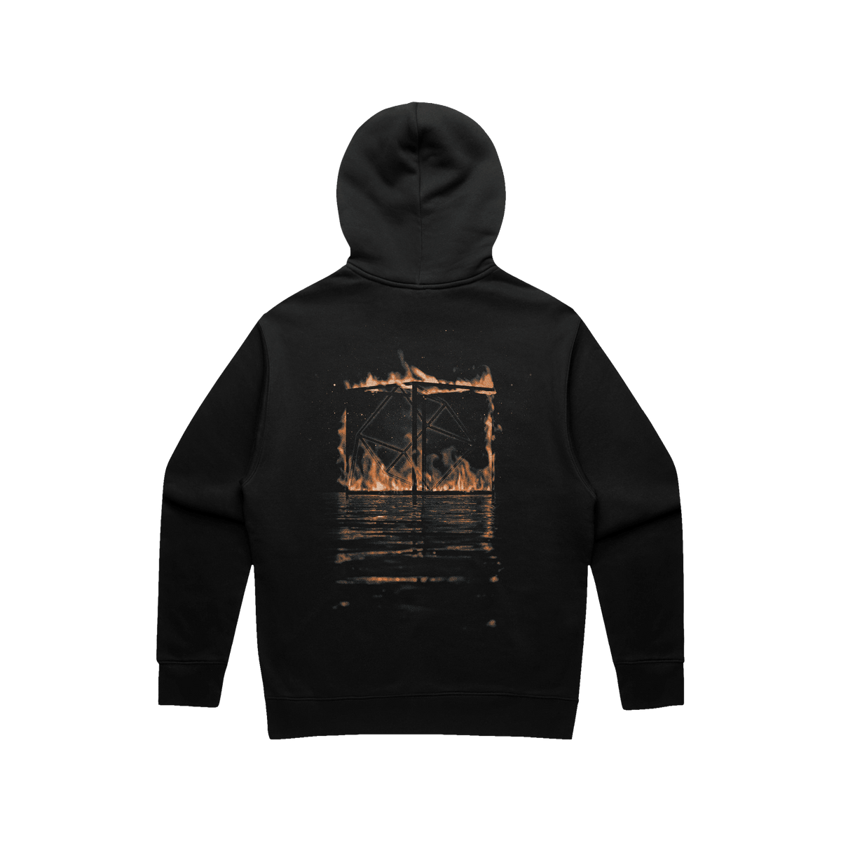 Burning Cube Hood - Black